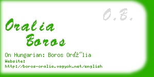 oralia boros business card
